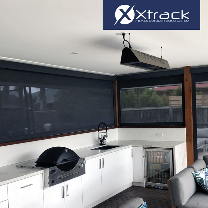 x-track outdoor blinds from Just Outdoor Blinds